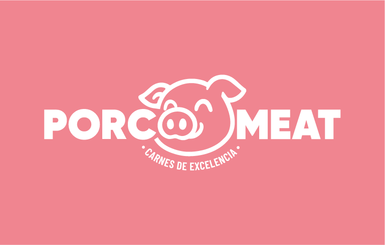 LOGOS PORCOMEAT FONDO ROSADO